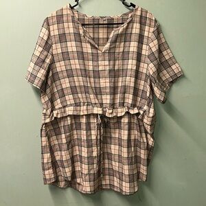 Womens plaid blouse